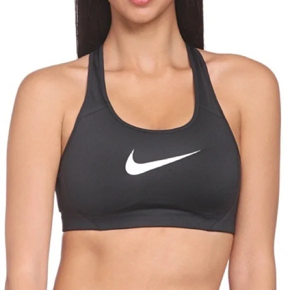 nwt Nike Swoosh Women's Black Sports Bra Size Small - Picture 1 of 14